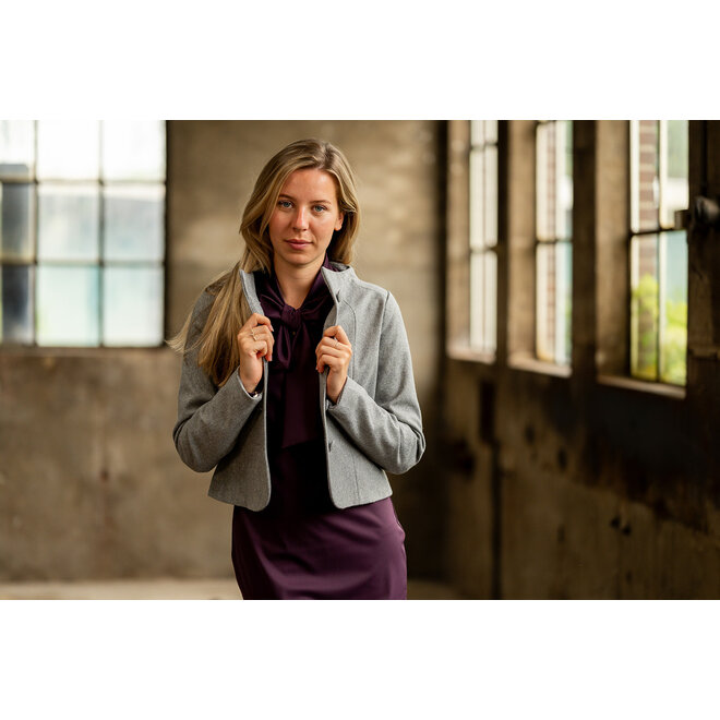 Jurk Hanneke aubergine