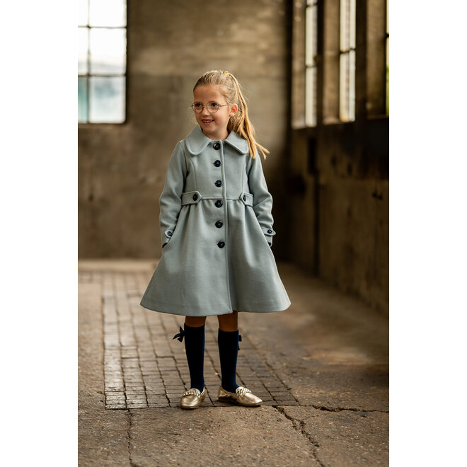 Mantel Olina ijsblauw