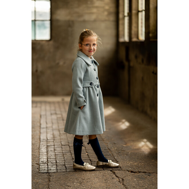 Mantel Olina ijsblauw