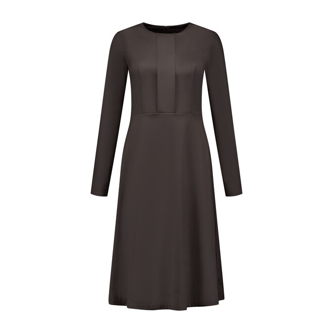Jurk Hannah donkerbruin