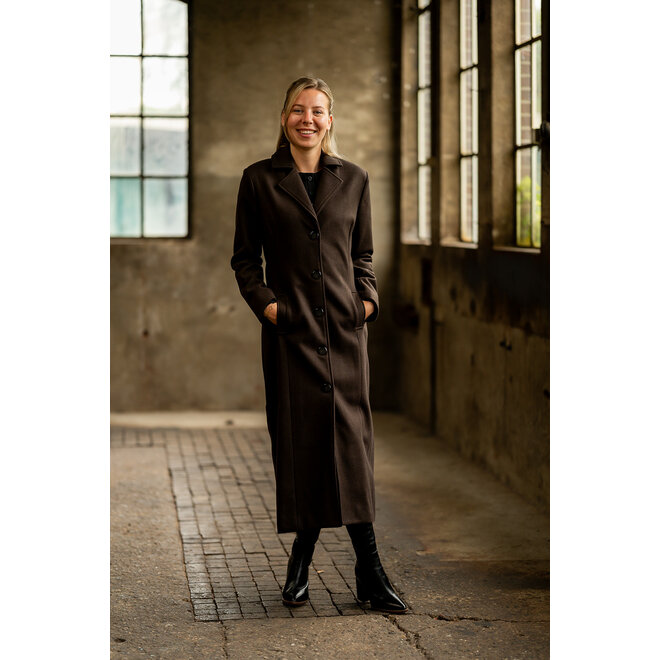 Mantel Marieke donkerbruin