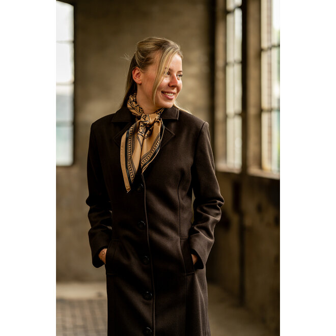 Mantel Marieke donkerbruin