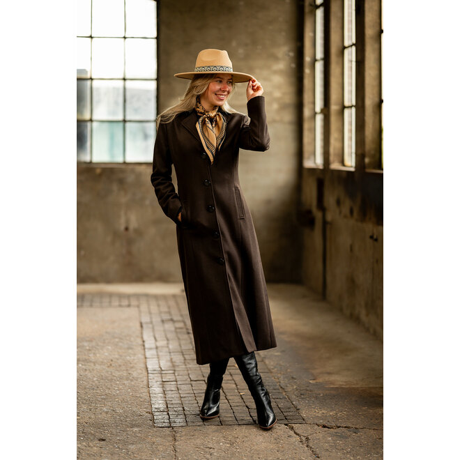 Mantel Marieke donkerbruin