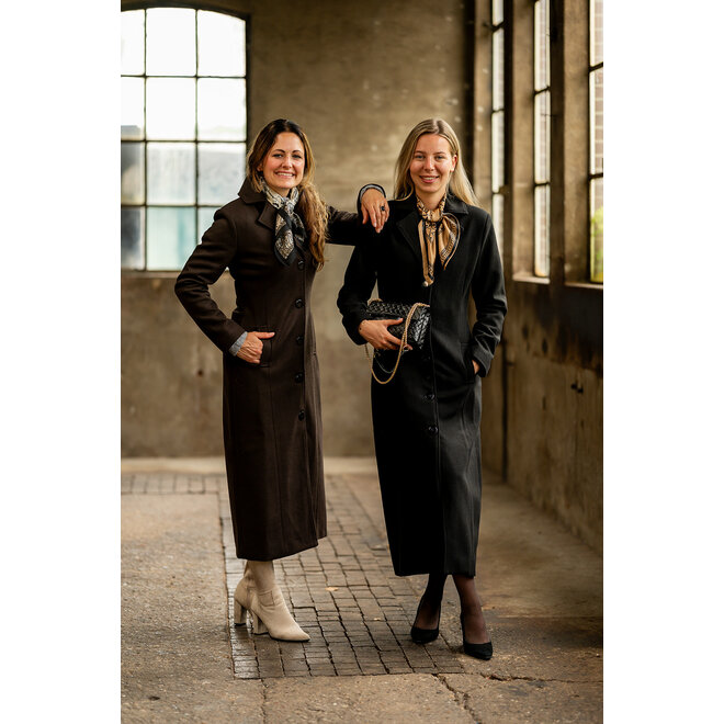 Mantel Marieke donkerbruin