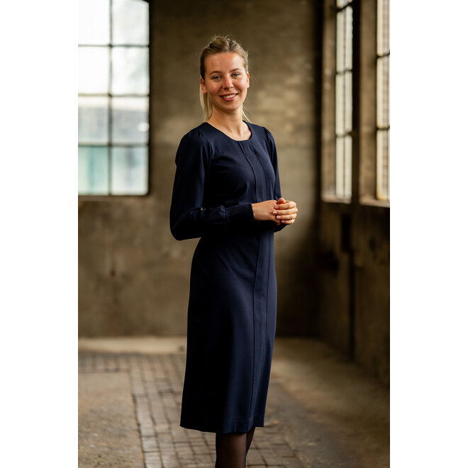 Jurk Esther donkerblauw