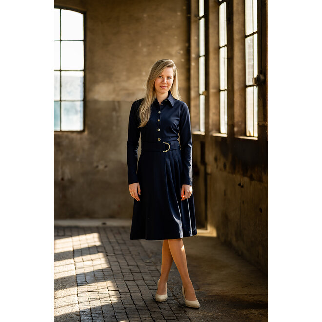 Jurk Jenthe donkerblauw