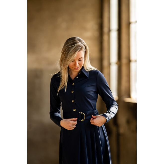 Jurk Jenthe donkerblauw