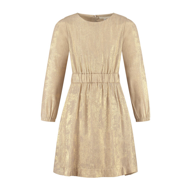 Jurk Beatrix  goudkleurig