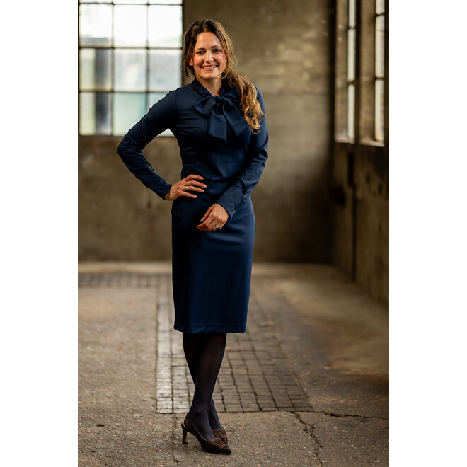 Jurk Hanneke donkerblauw