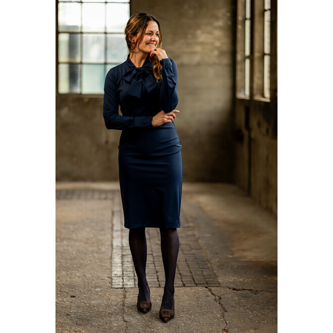 Jurk Hanneke donkerblauw