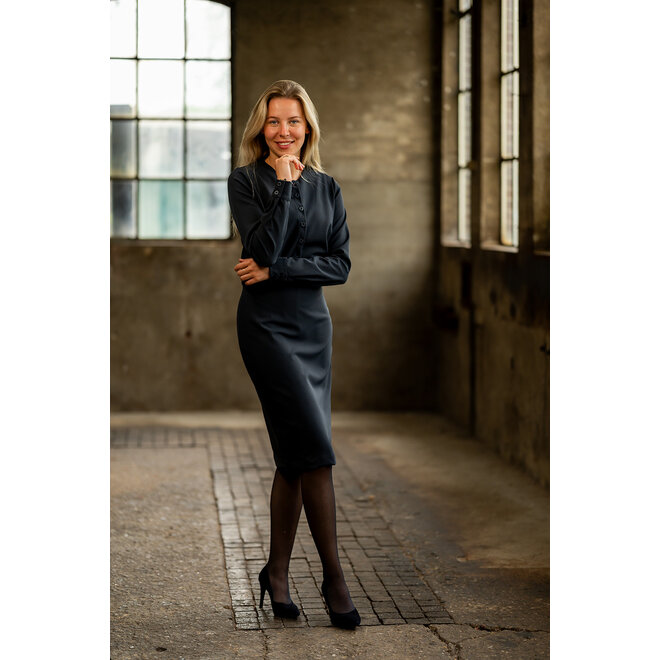 Jurk Rinske donkerblauw