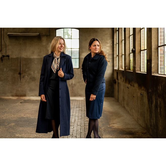 Mantel Marieke donkerblauw
