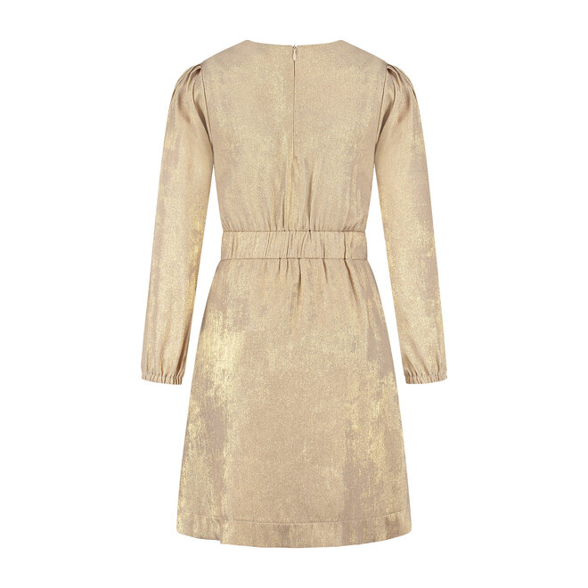 Jurk Beatrix  goudkleurig