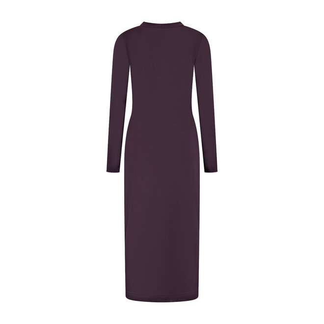 Jurk Zelena aubergine