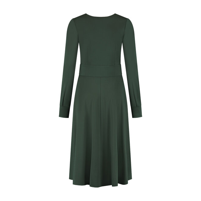 Jurk Megan donkergroen