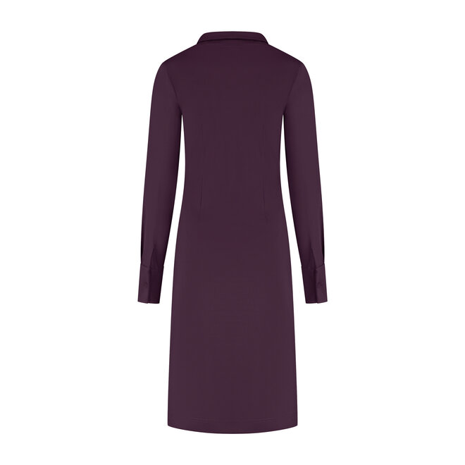 Jurk Hanneke aubergine