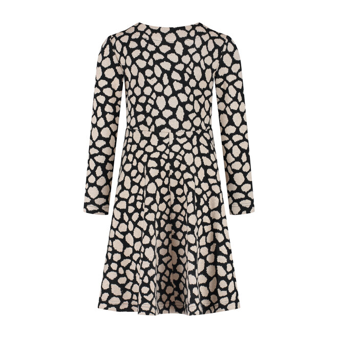 Jurk Tess zwart/zand