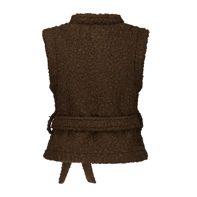 Gilet Noor donkerbruin