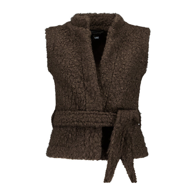 Gilet Noor donkerbruin