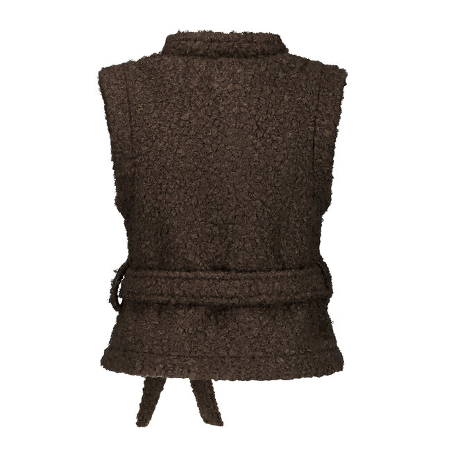 Gilet Noor donkerbruin