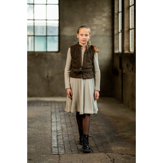 Gilet Noor donkerbruin