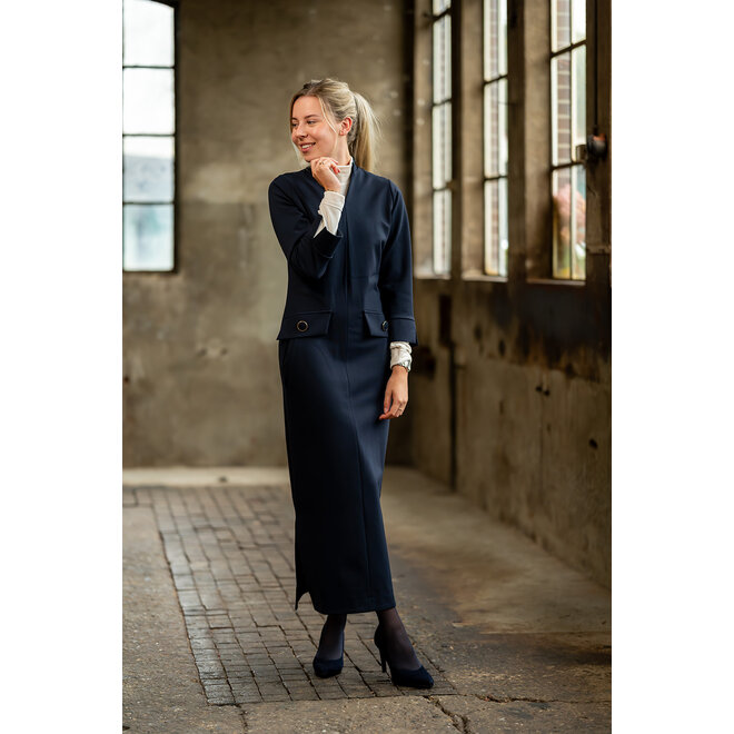 Jurk Babette donkerblauw