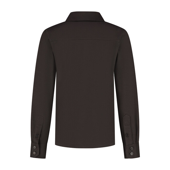 Blouse Lucas donkerbruin