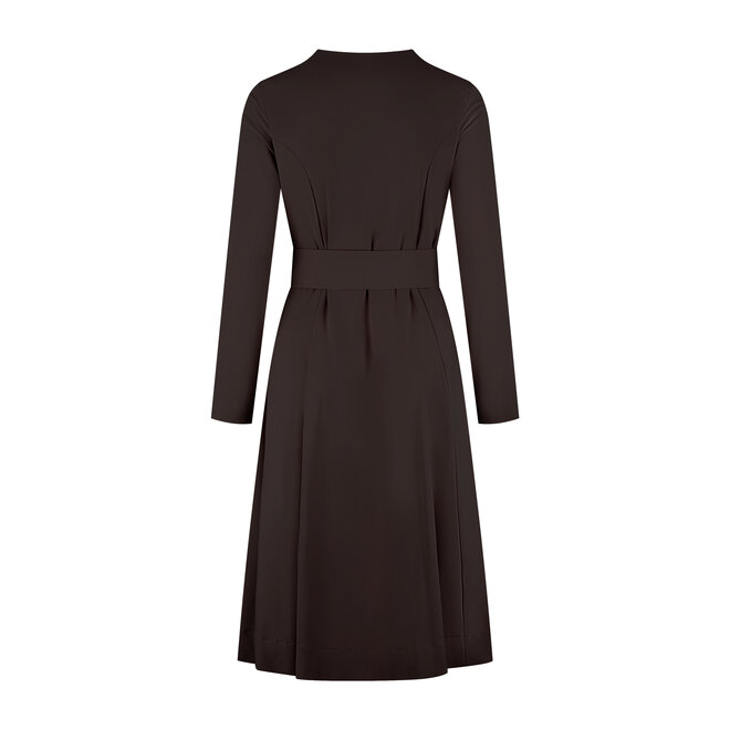 Jurk Mayah donkerbruin
