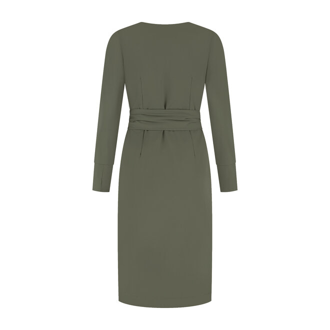 Jurk Doortje olijfgroen