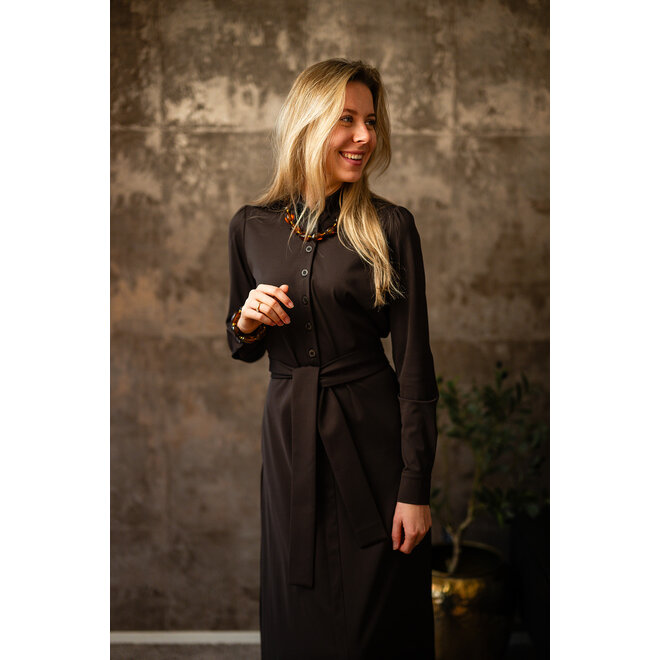 Jurk Floor donkerbruin