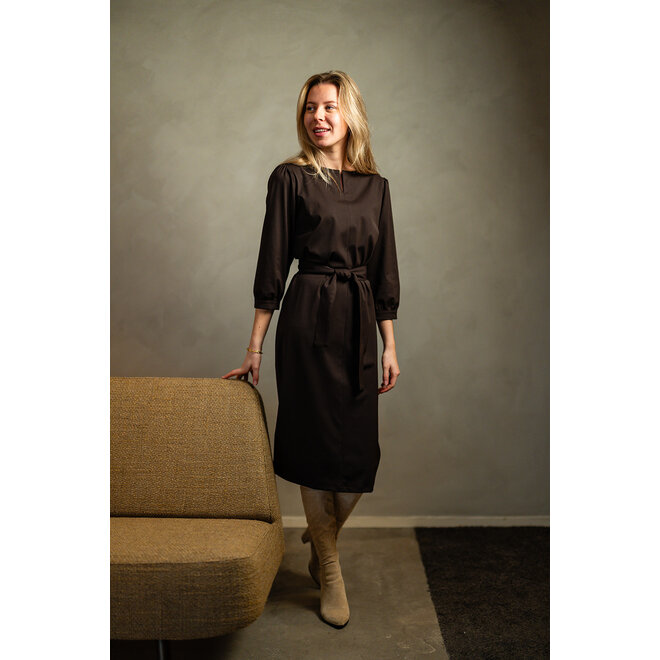 Jurk Fieke donkerbruin