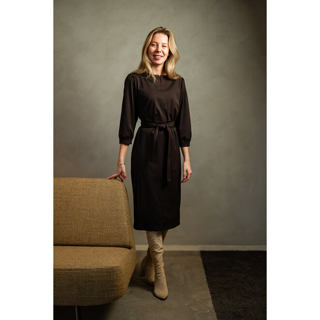 Jurk Fieke donkerbruin