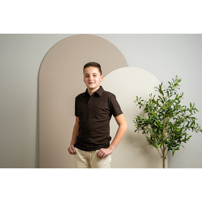 Polo Hans donkerbruin