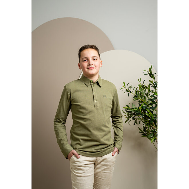 Poloshirt Jos olijfgroen