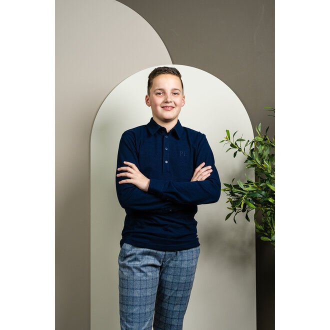 Poloshirt Jos donkerblauw