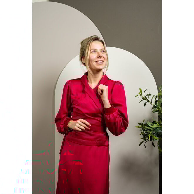 Wikkeltop Irene cerise