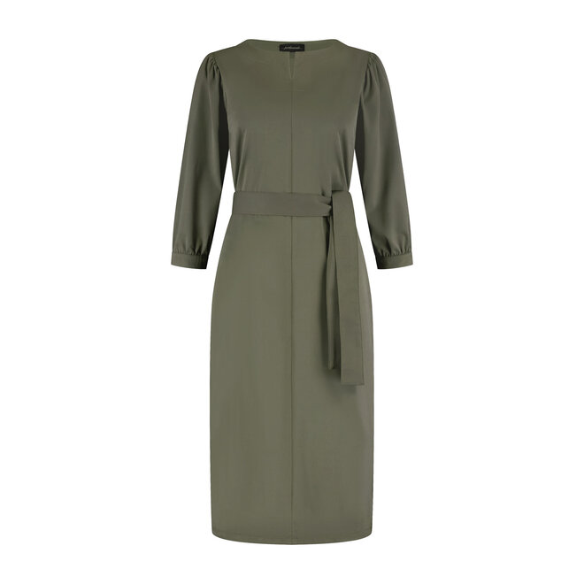 Jurk Fieke olijfgroen