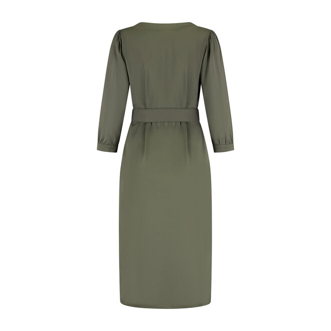 Jurk Fieke olijfgroen