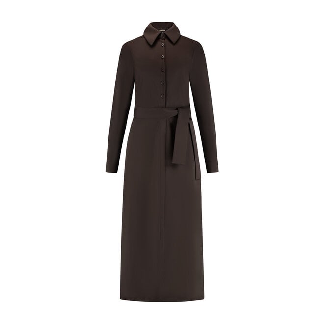 Jurk Floor donkerbruin