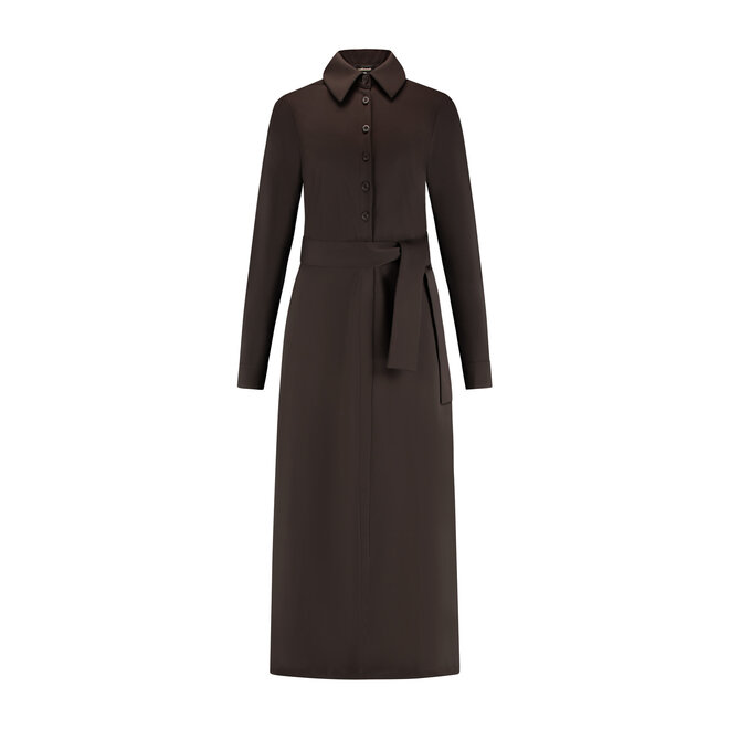 Jurk Floor donkerbruin