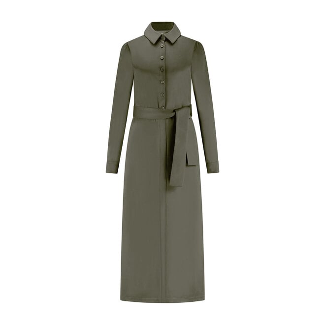 Jurk Floor olijfgroen