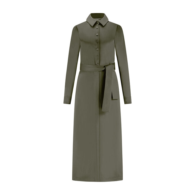 Jurk Floor olijfgroen