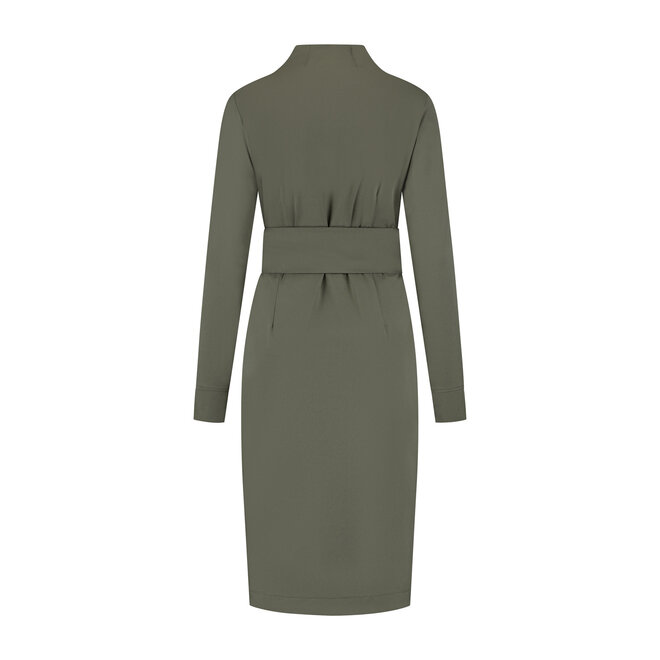 Jurk Mylene olijfgroen