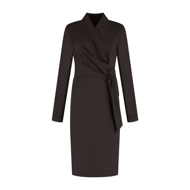 Jurk Manita donkerbruin