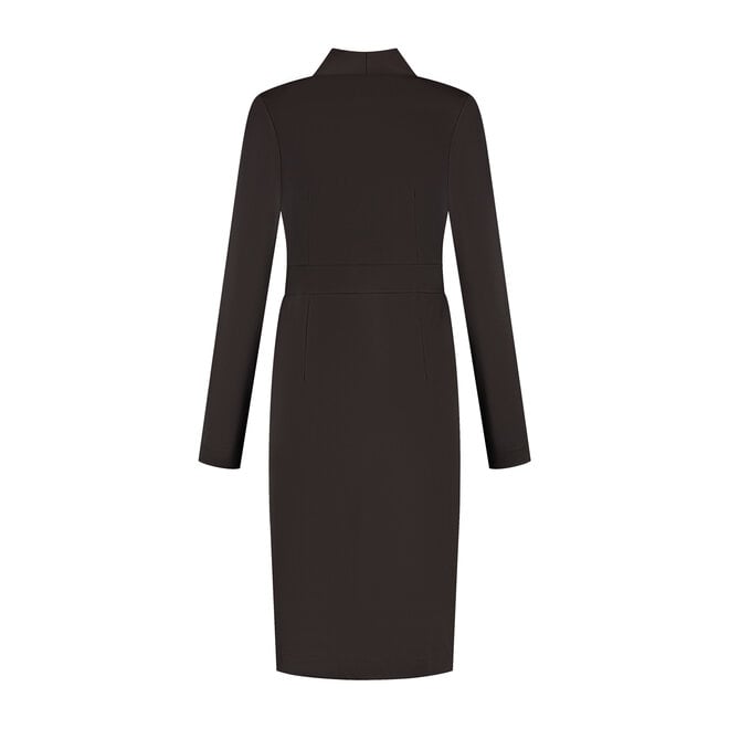 Jurk Manita donkerbruin