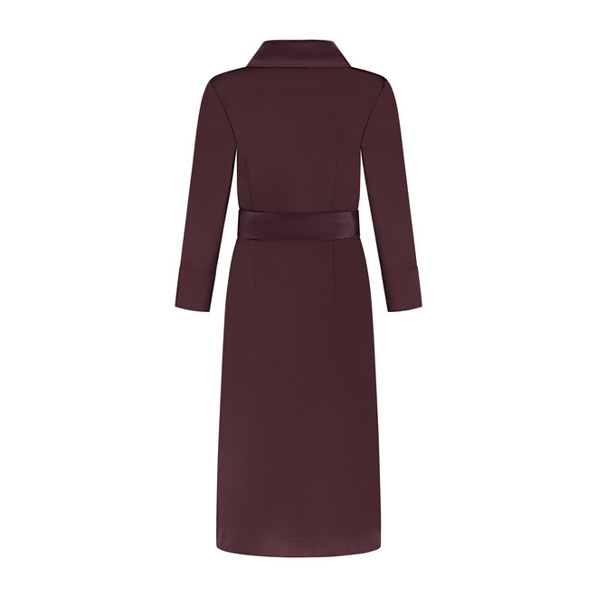 Jurk Janske aubergine