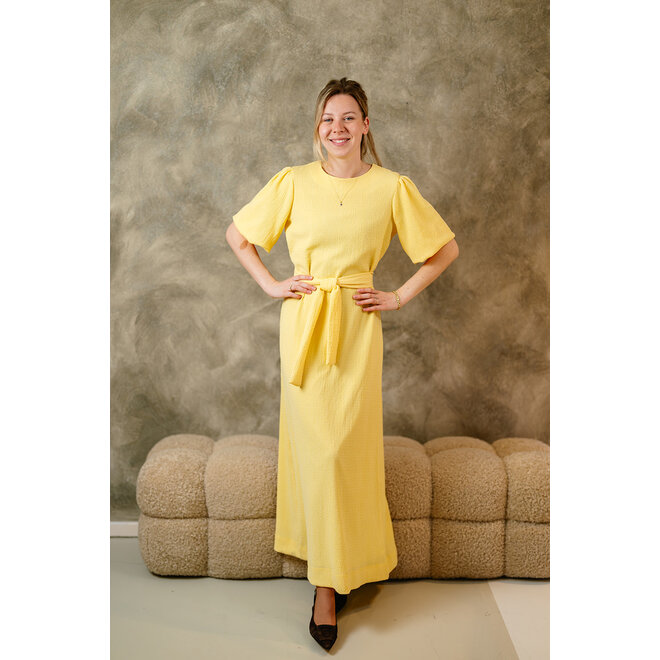 Jurk Amy zachtgeel