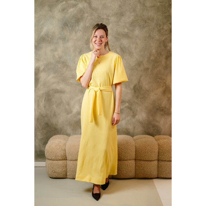 Jurk Amy zachtgeel