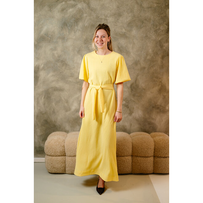 Jurk Amy zachtgeel