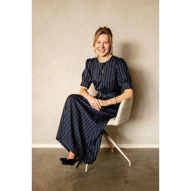 Jurk Erika donkerblauw